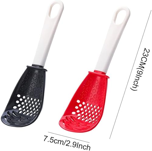 Miniatura 2 de Cuchara de cocina multifuncional, 6 en 1 gadgets de cocina para cocinar, rallar, drenar, triturar, cuchara de cocina, separador de huevos,