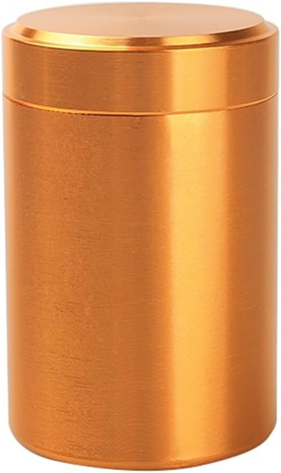 Tea Canisters Mini Portable Titanium alloy Tea Caddy with lids Tieguanyin sealed storage tank travel Boxes tea tin containers Spice