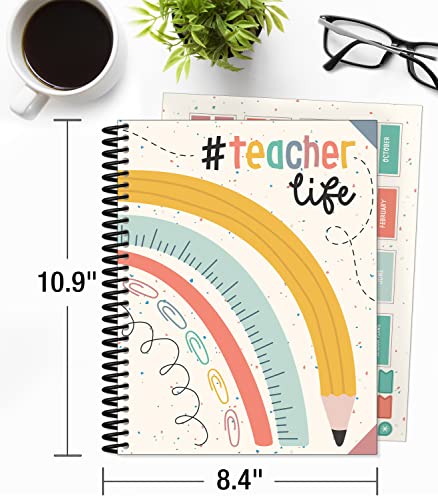 Carson Dellosa We Belong Together Teacher Planner, 8" X 11" Undated Daily, Weekly Planner, & Monthly Planner With Planner Stickers, Lesson Plan Book For Classroom Organization & Classroom Management #TOP1