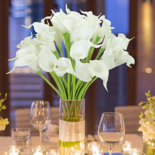Janinka EL-JANINKA-230501 60 Pieces Calla Lily Artificial Flowers Bulk Calla Lilies Bouquet thumb #2