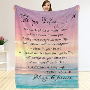 Giftsformomfromdaughterorsontomymomblanketthoughtfulmothersdayorbirthdaygiftcozypresentformothermamaormommywarmandsoftblanket50x60inches Urban Country Home Decor Gifts for mom from daughter or sonto my mom blanket thoughtful mothers day or birthday gift cozy present for mother mama or mommy warm and soft blanket 50×60 inches urban country home decor