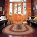 Homespice Oval Jute Braided Rugs, 5-Feet by 8-Feet, Cider Barn