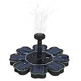 Anself Solar Pump Floating Water Fountain for Bird Bath Pond Garden 8V 1.6W Quality Enhanced Version