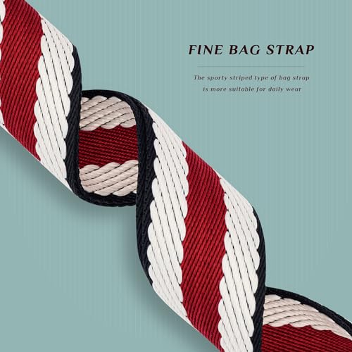 Image of chushui Woven Stripe Purse Straps,Replacement Crossbody Wide Shoulder Adjustable Strap for Bag Handbags
