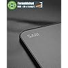 SAIJI-Mesa-para-Cama-Mesa-para-Portatil-Ajustable-con-Cajon-de-Almacenamiento-Patas-Plegables-Pies-de-Trineo-Tablero-de-Cuero-de-PVC-Escritorio-Portatil-para-Cama-Sofa-Piso-Negro