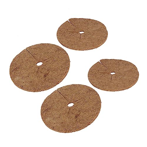 BESPORTBLE Esteras De Anillo De Coco Coir para Control De Malezas Mulch Natural para Macetas y Jardines
