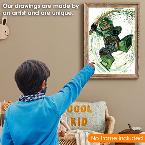 4Littleheroes Ninja Legos Style Characters , Posters For Boys Room Decor thumb #2