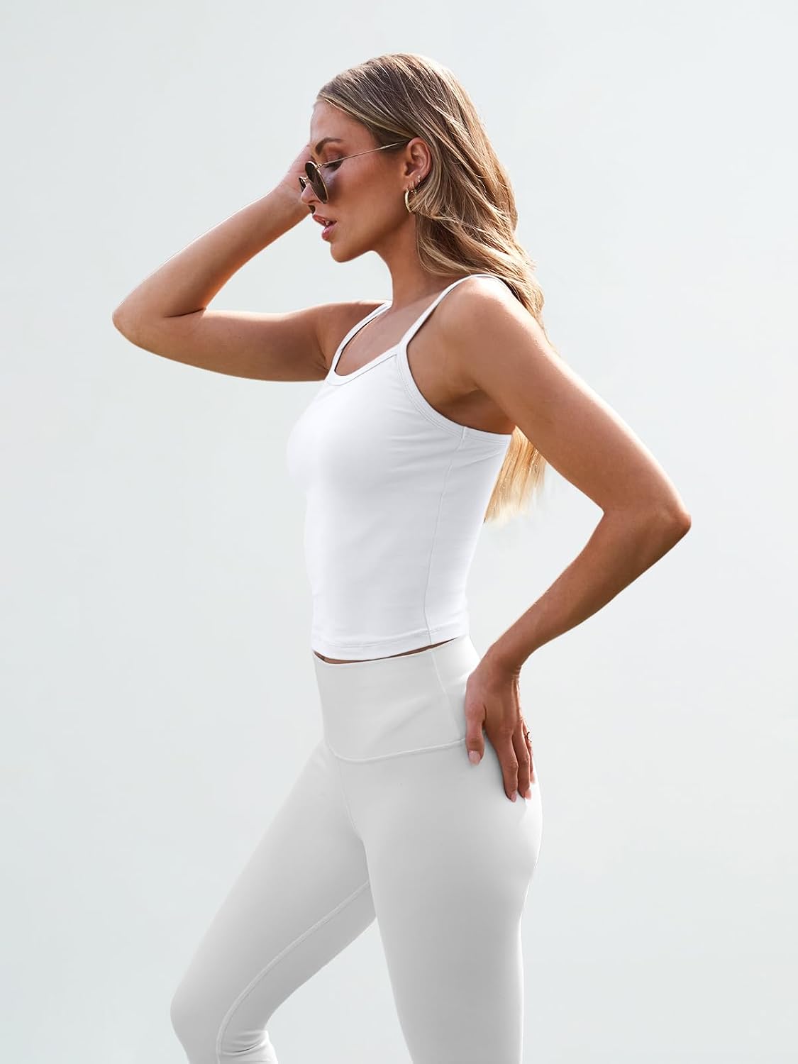 Spaghetti Strap Crop Tank Tops for Women Cute Summer Camisoles for Teens Fitted Basic Layering Cami Undershirts image 4