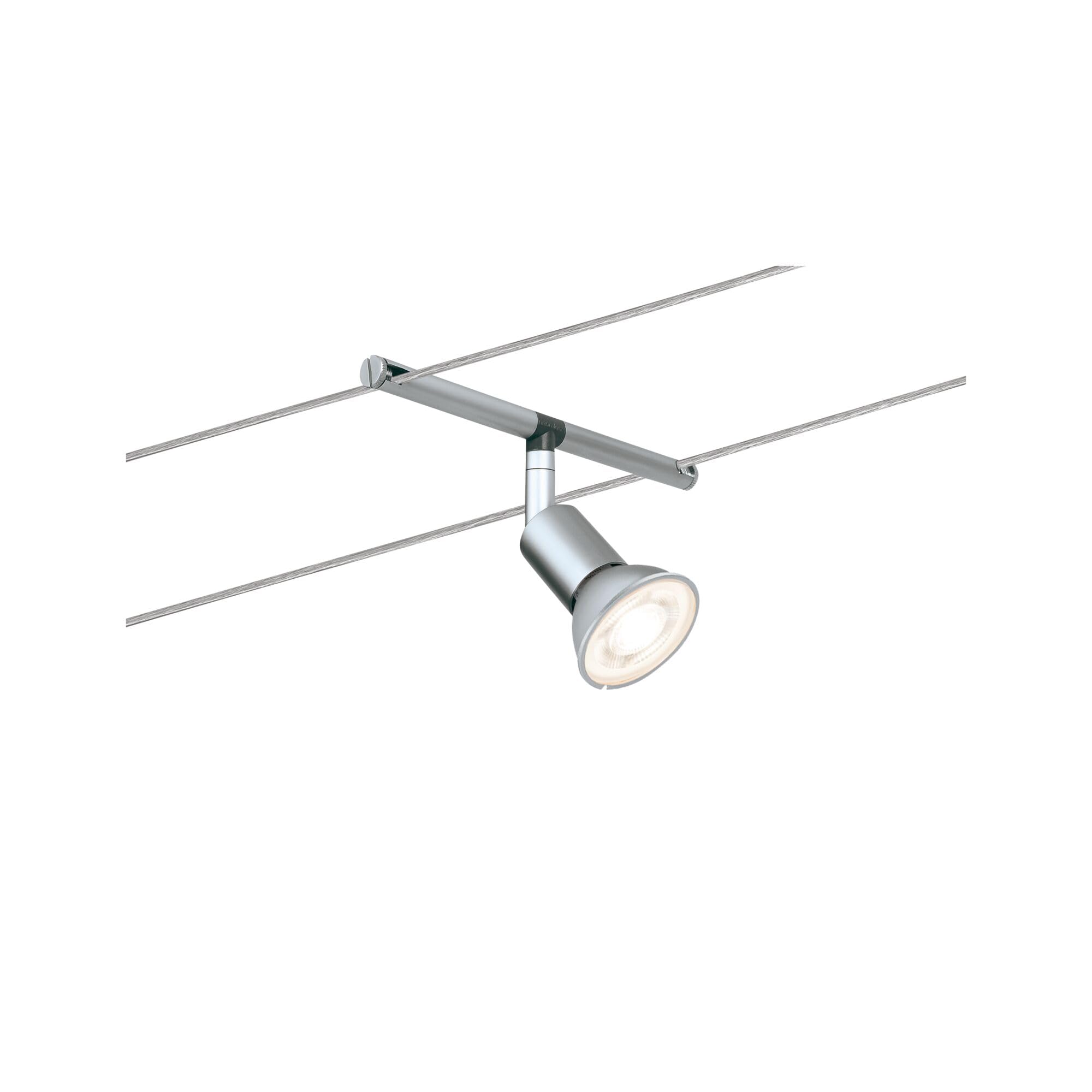 Paulmann 94145 Système de Câbles Sice Salt Set Extensible 5x10W max, Chrome Mat Système sans Ampoules