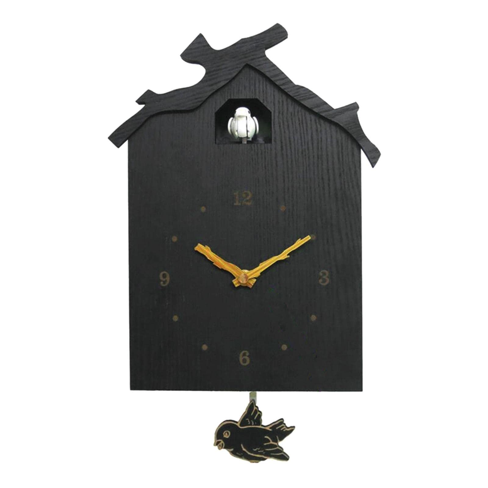 Orologio in Legno a Forma di Uccello con Cuculo, Decorazione per Pareti della Camera da Letto per Bambini, Ragazzi E Ragazze, con Pendolo