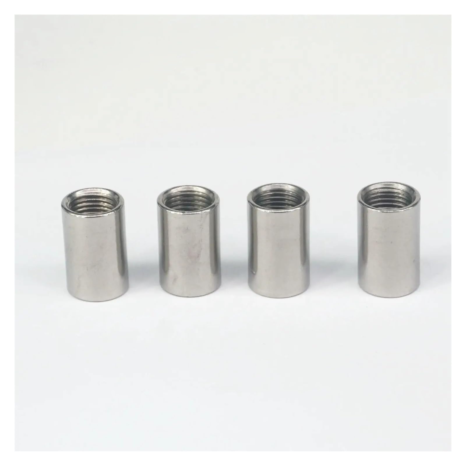 ICXLPMC 5pc 1/4" BSP Female Thread 304 Stainless Steel Pipe Fitting Full Socket Round Connector for Water Oil air ICXLPMC