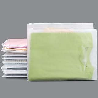 Svaldo Frosted Zipper Storage Bags - 100 Pcs, 16x14 inch Plastic, Waterproof Swimsuit & Clothing Packaging, For T Shirts, Pants, Sweaters, Dresses, 3 Mil