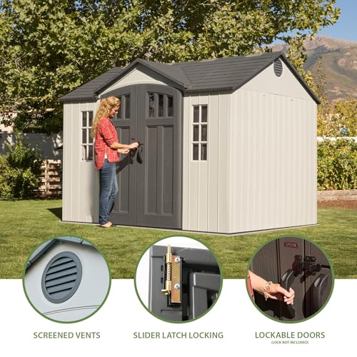 Lifetime-60243-10-x-8-Ft-Outdoor-Storage-Shed Lifetime 60243 10 x 8 Ft Outdoor Storage Shed
