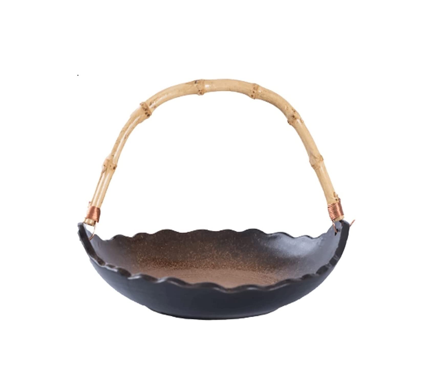 ZTCHSENZT Fruit Bowls Fruit Bowl Fruit Basket - Salad Serving Bowl -Ceramic Fruit Bowl, for Storing & Organizing Vegetables Vegetable,Brown