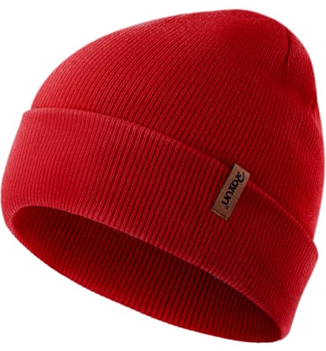 Image of ROXUN Beanie for Men /Women Winter Hat Soft Warm Unisex Skull Stocking Cap | cuffed beanie,stretch-knit fit ,suits daily wear,hiking, skiing cycling