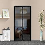 Fiberglass Magnetic Screen Door, Heavy Duty Mesh Door Curtain Hands Free for Patio, Bedroom, Pet and...