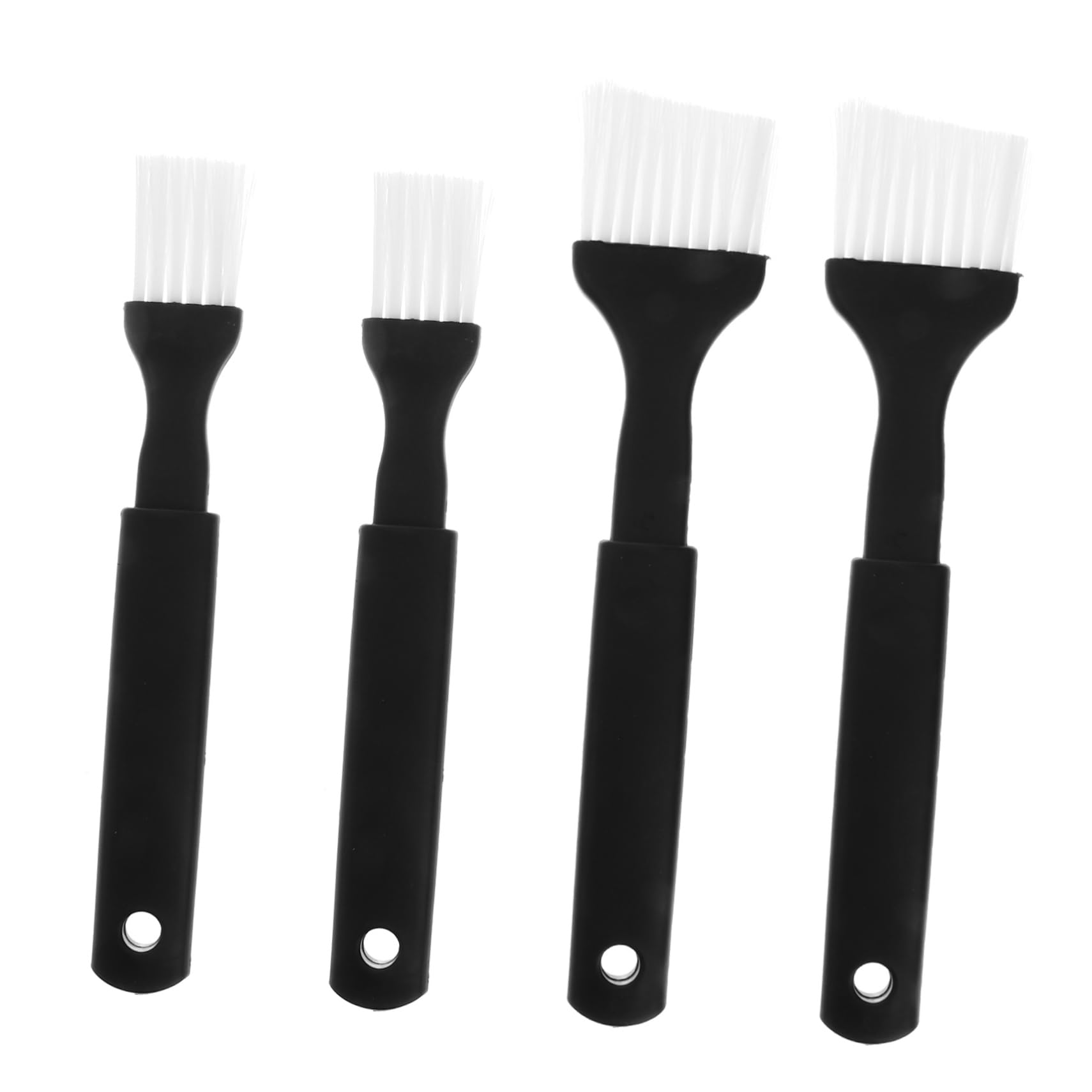 OKUMEYR Premium Bbq Brushes Set of 4 Nylon Bristle Brushes for Grilling Baking and Cooking