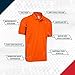 Premium Wear Men's High Moisture Wicking Polo T Shirts | Orange - 4X-Large