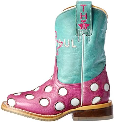 Tin Haul Shoes Girls Miss Dotty Western Boot, Pink, 3 Medium US Little Kid | Image 7