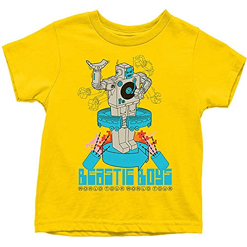 The Beastie Boys Kids Tee: Robot - 11 - 12 Years - Yellow
