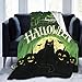 Coperta in Pile Lanterna verde nero bianco zucca animale Coperta Stampata in 3D Coperte in Peluche Trapunta ultramorbida e Leggera Coperta soffice per Letto e Divano 180 cm x 200 cm