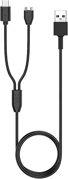 Charger Replacement for Delupet/Yawpet/Jugbow Dog Training Collar and Remote, 2-in-1 Magnetic Charging Cable Cord, 1 Pack