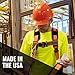 Malta Dynamics Hard Hat – Cap-Style Construction and Safety Hard Hats for Men and Women, 4 Pt. Hard Hat Suspension System, OSHA & ANSI Compliant, Made in The USA (1 Pack, Yellow)