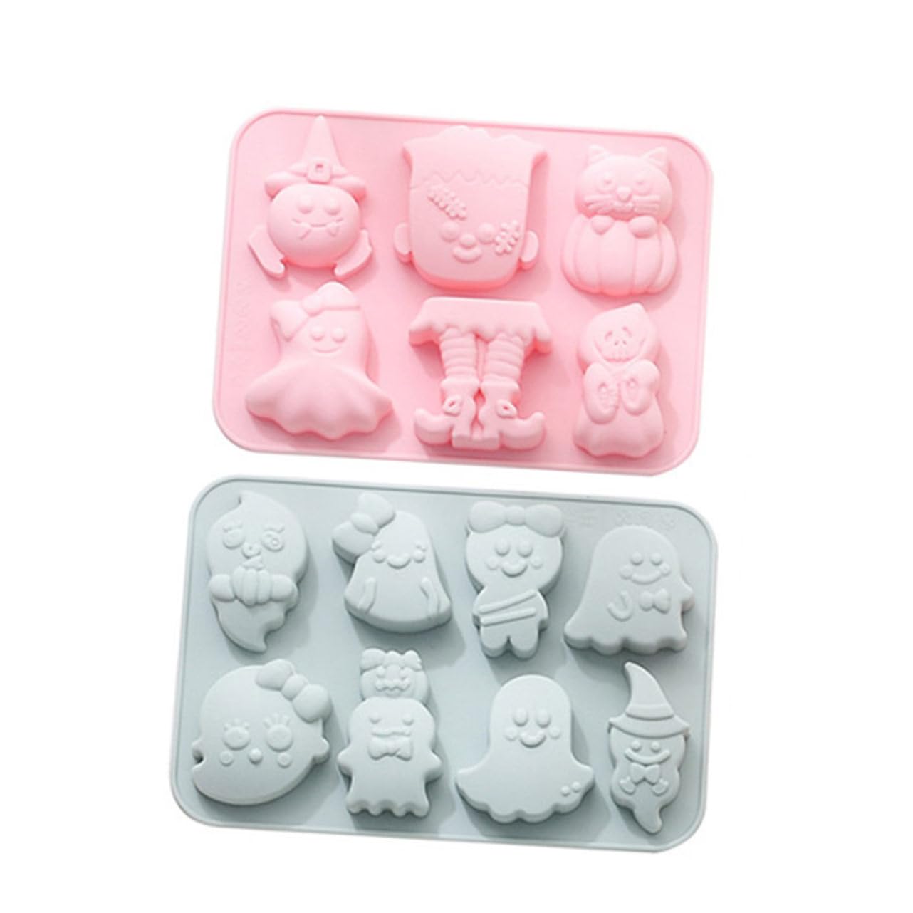 Amosfun 3 Ensembles De 2 Pièces Moule à gâteau en silicone Halloween gateau halloween cupcake halloween décorations de gâteaux étain cuire moule a gateau moule à chocolat Gel de silice