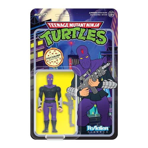 Super7 Foot Soldier (cartoon) TMNT Teenage Mutant Ninja Turtles Reaction Action Figure
