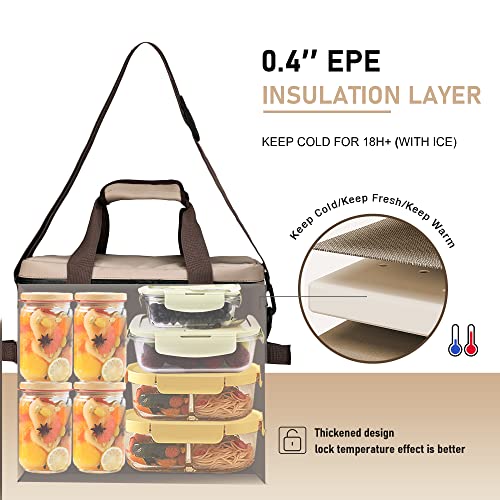 VILLEY-Cooler-Bag-30-Cans-Insulated-Soft-Cooler-Bag-Large-Beach-Cooler-with-Removable-Shoulder-Strap-Keep-ColdKeep-FreshKeep-Warm-Portable-Soft-Sided-Cooler-for-Camping-Trip-Picnic-20L