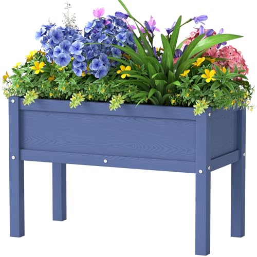 BIVODA Small HDPE Raised Garden Bed with Legs