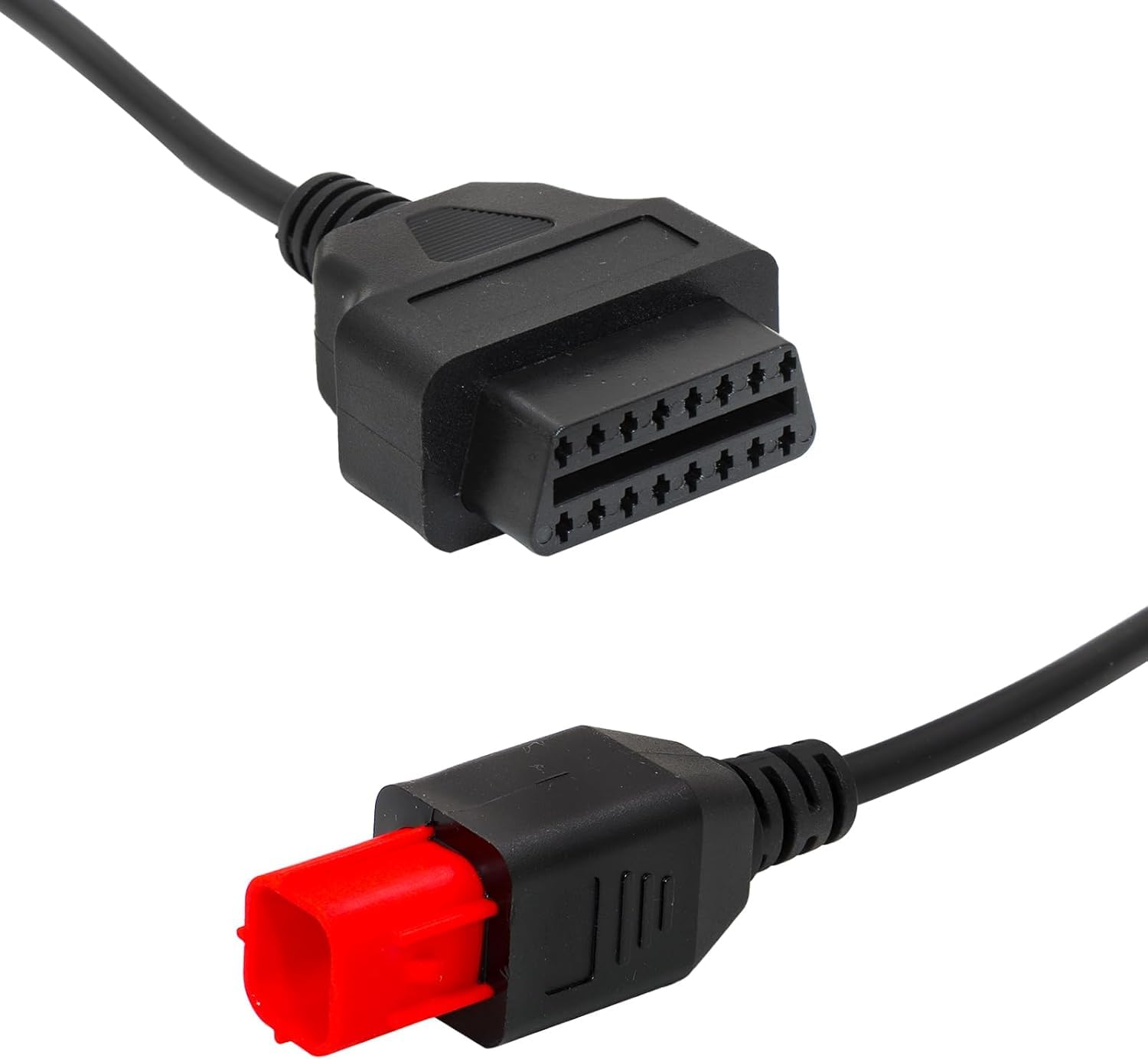 6-pinowy kabel adaptera OBD2 pasuje do Guzzi Kawasaki, Suzuki, Yamaha, Harley, Davidson, Piaggio, Vespa, motocykl, kabel diagnostyczny OBD, Euro5 6-pinowe złącze pasuje do magistrali CAN i