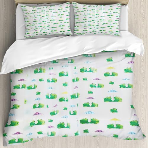 Linge de lit 100% microfibres de haute qualité 228x264cm au toucher soie premium