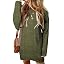 Army Green Cable Sweater Dress