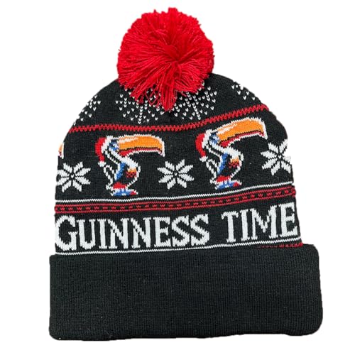 Bonnet à pompon Toucan Guinness Noir bonnet d'hiver chaud taille unique unisexe
