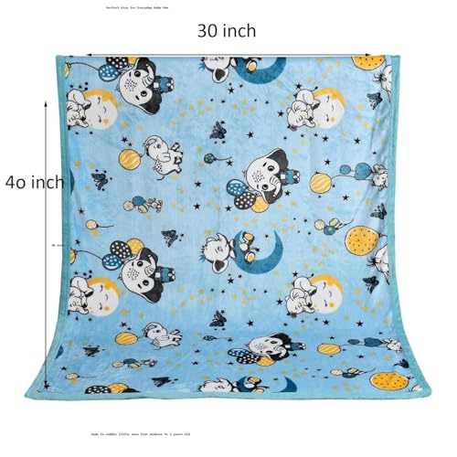 Image of PWI Lightweight Summer Baby Blanket for 0-2 Years | Soft & Breathable AC Blanket | 30 x 40 Inches | Skin-Friendly Plush Fabric