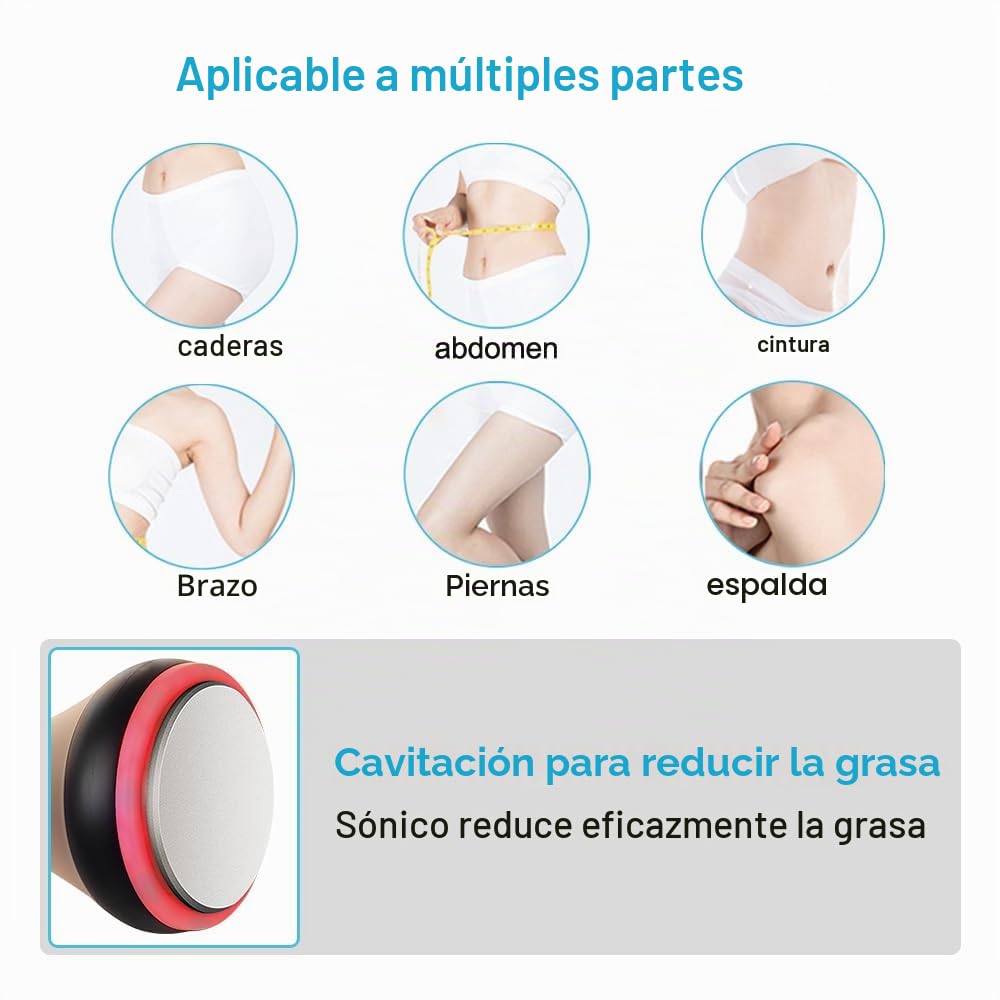 Dispositivo de masaje corporal 3 en 1, máquina de cavitación de 40 K, máquina de radiofrecuencia, equipo de belleza, masajeador adelgazante facial