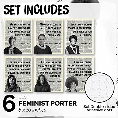 97 Decor Inspirational Feminist Wall Art - Feminist Decor, Women History Month Poster, Famous Woman Quotes Wall Decor, Motivational Empowerment Feminism Art Print For Teen Girl Bedroom (8X10 Unframed) #TOP1