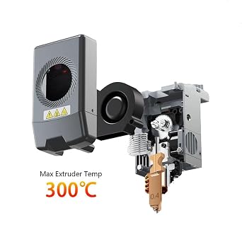 フラッシュフォージAD5X 3Dプリンター押出機ホットエンド加熱ブロックパーツ用0.4mmオリジナルアップグレードされた統合アドベンチャー5Xノズル、高速インストールプリントヘッド、バランスの取れた速度と精度、急速加熱