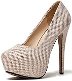 high heels 43 size Die Gummisohle hat eine hochwertige Rutsch- und Abriebfestigkeit, und der Mittelteil ist so gestaltet, dass er dem menschlichen Fuß nahe kommt, was das Tragen der Pumps angenehmer macht.