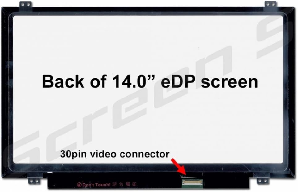 BOE HB140WX1-301 Replacement Screen for Laptop LED HD Glossy