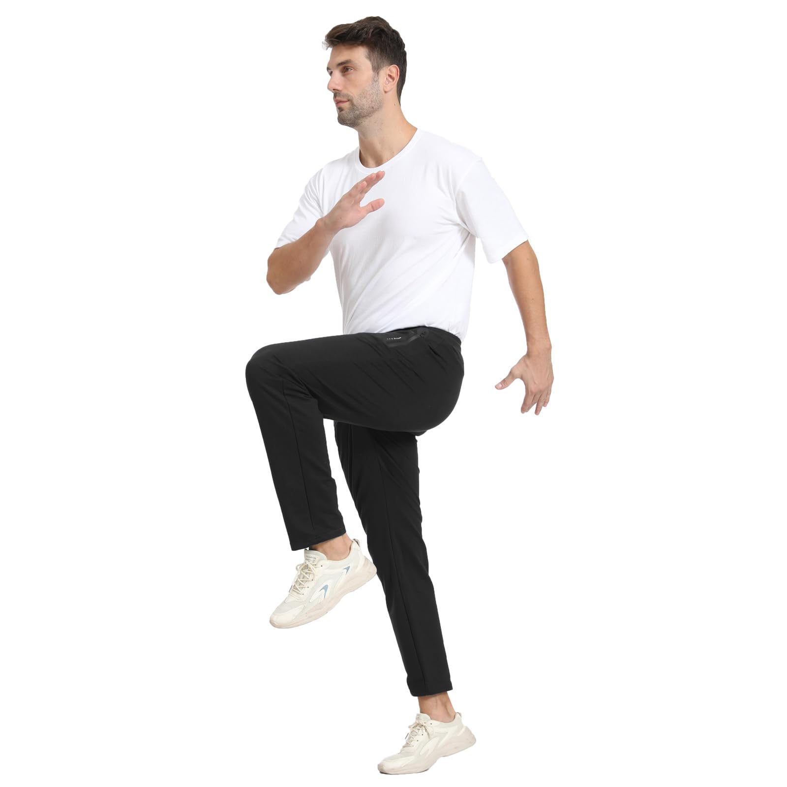 JustSun Pantaloni Tuta Uomo Sportivi Cotone Casual con Tasche Zip