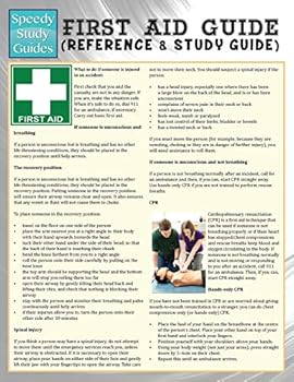 Paperback First Aid Guide (Reference & Study Guide) (Speedy Study Guide) Book
