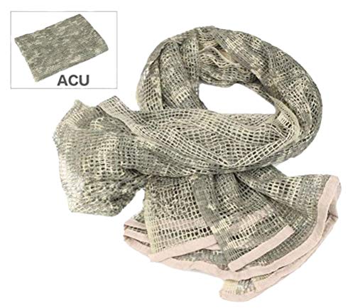 LOOGU Tactical Mesh Net Camo Scarf for Wargame,Sports & Other Outdoor Activities