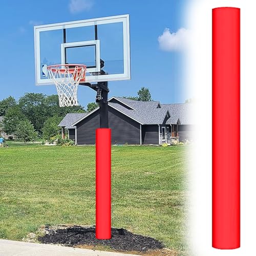 Wyściółka kijka do koszykówki – 183 cm poduszka ochronna na słupki o średnicy 6 – 20 cm, odporna na warunki atmosferyczne, podkładka bezpieczeństwa na korty zewnętrzne