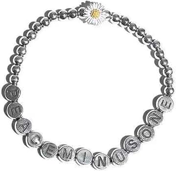 Amazon | ノーブランド品 peaceminusoneブレスレットアルファベット