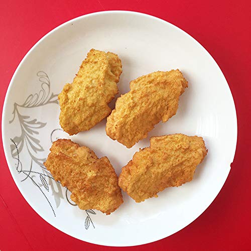 HT 7PCS Artificial Fried Chicken Simulated Model Lifelike Fake Fried Chicken Home Party Market Display Kids Toy Kitchen Decoration Photography Props (Chicken Wings)