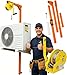 Air Conditioner Lifting Crane, 1250 LBS Load Capacity, 60FT High-Strength Cable, Heavy Duty Wall Mounted HVAC Hoist, AC Installation Tool for Mini Split,Outdoor AC Unit,Residential & Commercial Use