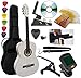 Pack Guitare Classique 3/4 (Enfant) 6 Accessoires Cour Vidéo et DVD (Blanc)