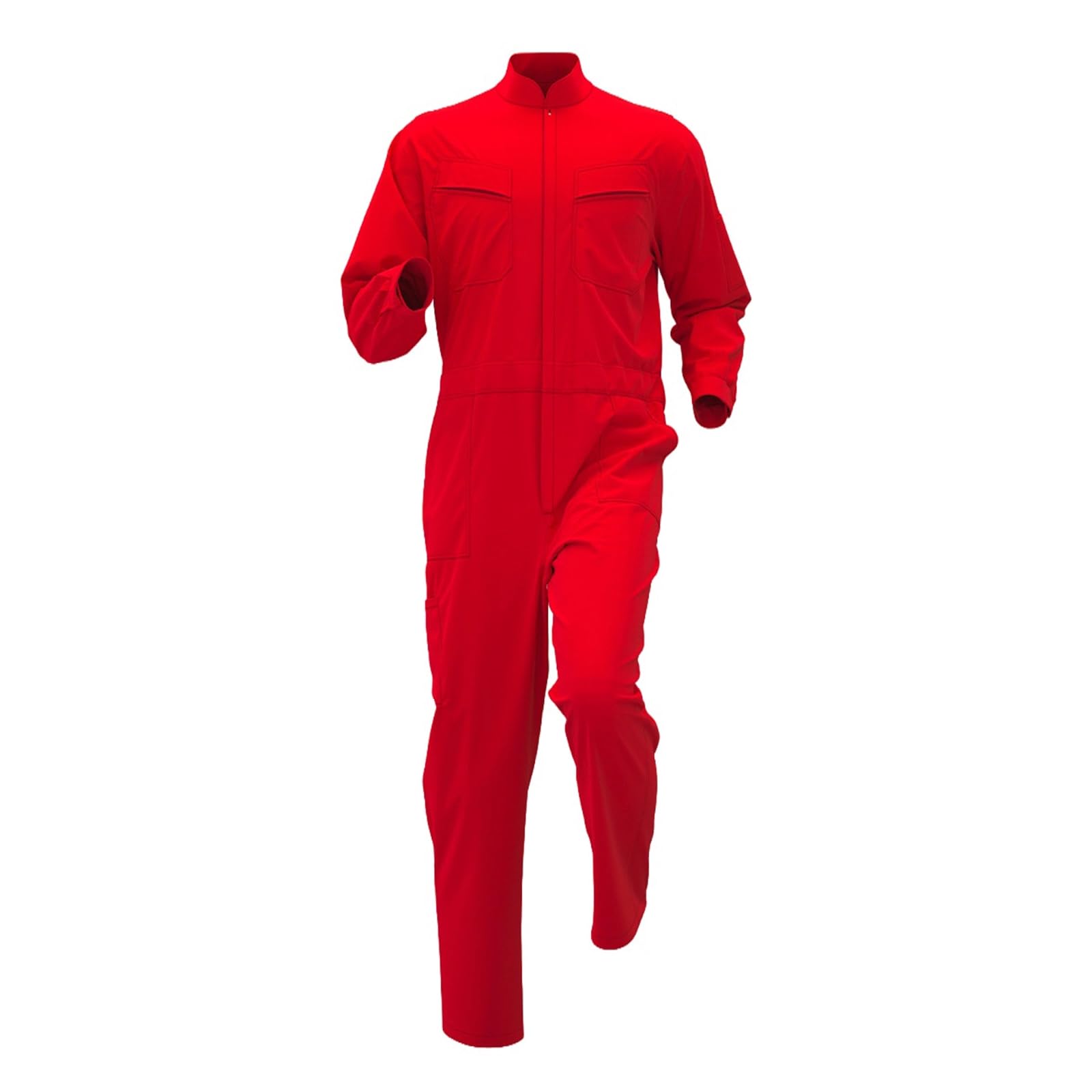 Maizoon Combinaison de travail unisexe en polycoton durable avec col montant et fermeture éclair pour mécanicien entrepôt